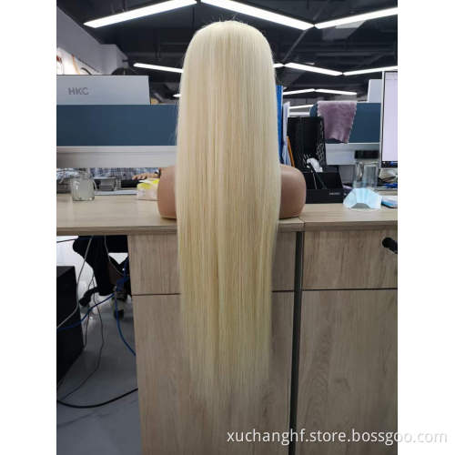 30 Inch 613 Lace Front Wig Human Hair Virgin 13x6 613 Transparent Hd Lace Frontal Wigs, 613 Blonde Cuticle Aligned Full Lace Wig